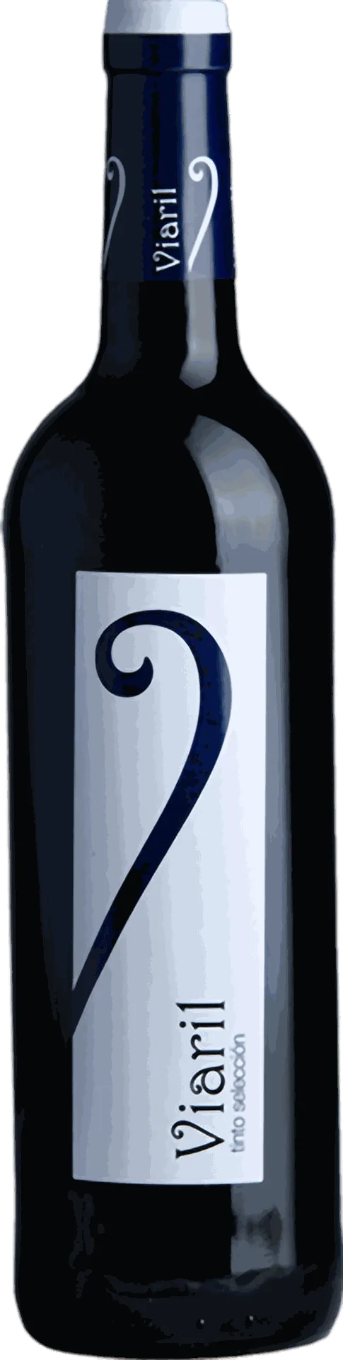 Botella de vino tinto de la Cooperativa Nuestra Señora de la Cabeza en Casas Ibáñez. Vino Viaril tinto selección.