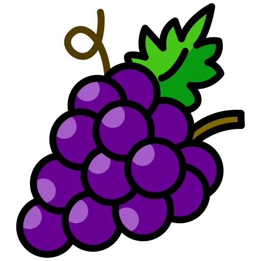 Icono de una uva morada.