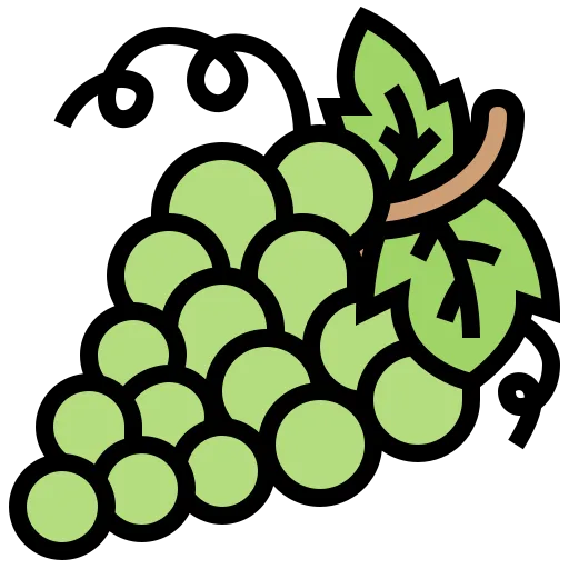 Icono de una uva blanca.